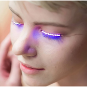 Waterproof LED Fake Eyelashes for Raves.