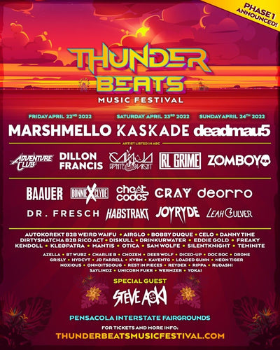 Thunder Beats Music Festival Announces Lineup with Deadmau5, RL Grime and More