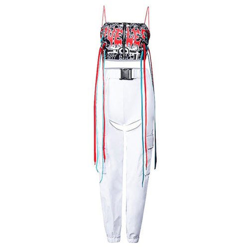 Hip Hop Style Rave Top + Pants Sets (Two Variants)