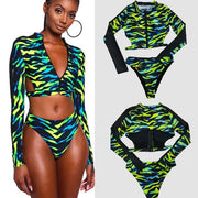 Two-Piece Backless Long Sleeve Swimsuit Set - Grumps Collection