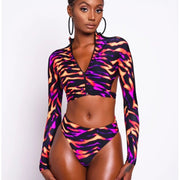 Two-Piece Backless Long Sleeve Swimsuit Set - Grumps Collection