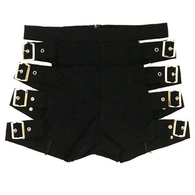 Sexy Black/ White Shorts for Raves.