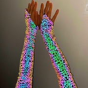 Reflective Arm Sleeves for Raves.