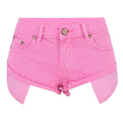 Pink shorts for raves or music fetivals.