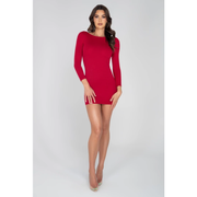 Classic Ribbed Long Sleeve Bodycon Dress - Grumps Collection