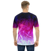 Men's T-shirt w Psychedelic Pattern.