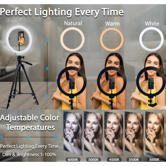 LED Light Ring for Selfies Youtube Tiktok Stream.