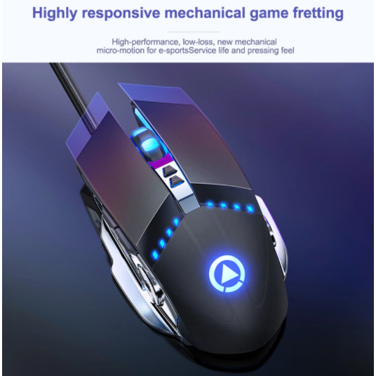 Adjustable Silent Mouse Optical LED USB Wired Mouse.