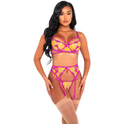 Orchid & Mango Embroidered Lace Set - Grumps Collection